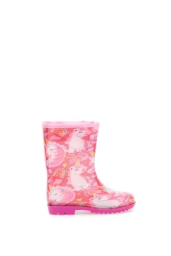 UNICORNO Stivali pioggia rosa con unicorni e coulisse Unicorn S8010176S10