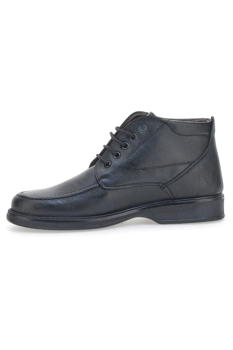 Uomo MARMADUKE Stringate Alte in Vera Pelle 04 Nere