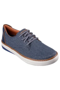 Uomo SKECHERS Stringate Blu Con Suola Bianca HYLAND RATNER