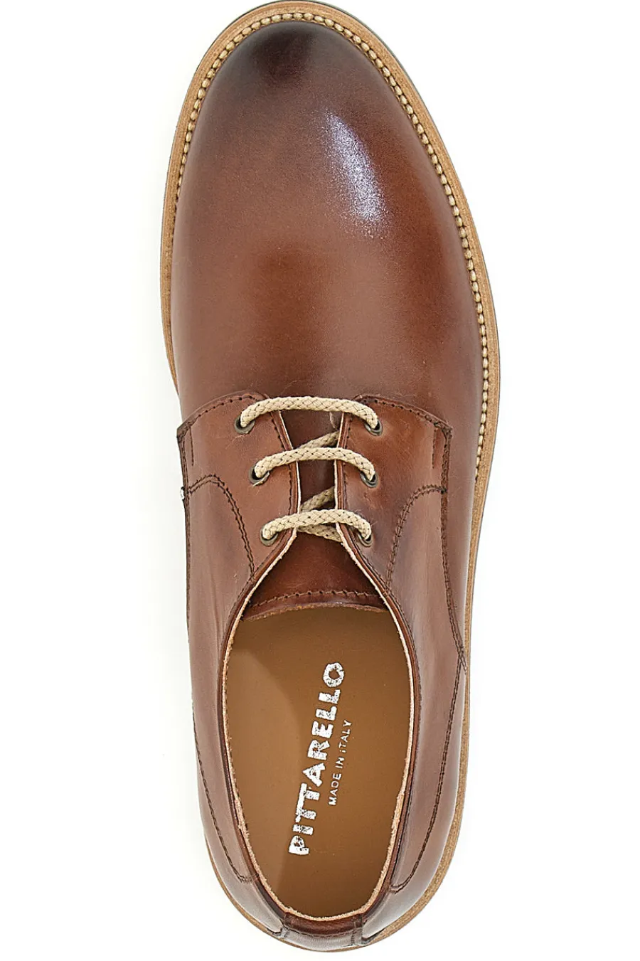 Uomo PITTARELLO Stringate in Vera Pelle 5208 Legno