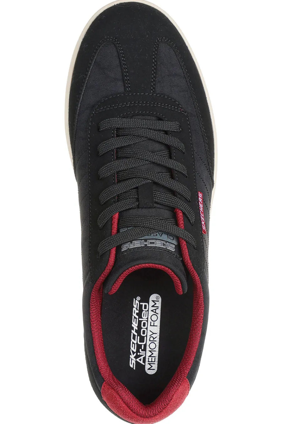 Uomo SKECHERS Stringate Nere con Soletta in Memory Foam PLACER VINSON
