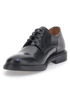 Uomo PITTARELLO Stringate nere con tomaia liscia in vera pelle 6851