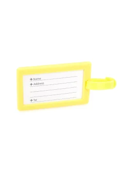 PITTARELLO Tag Giallo per Valigia "More Organized Than My Owner" NAMETAG 2