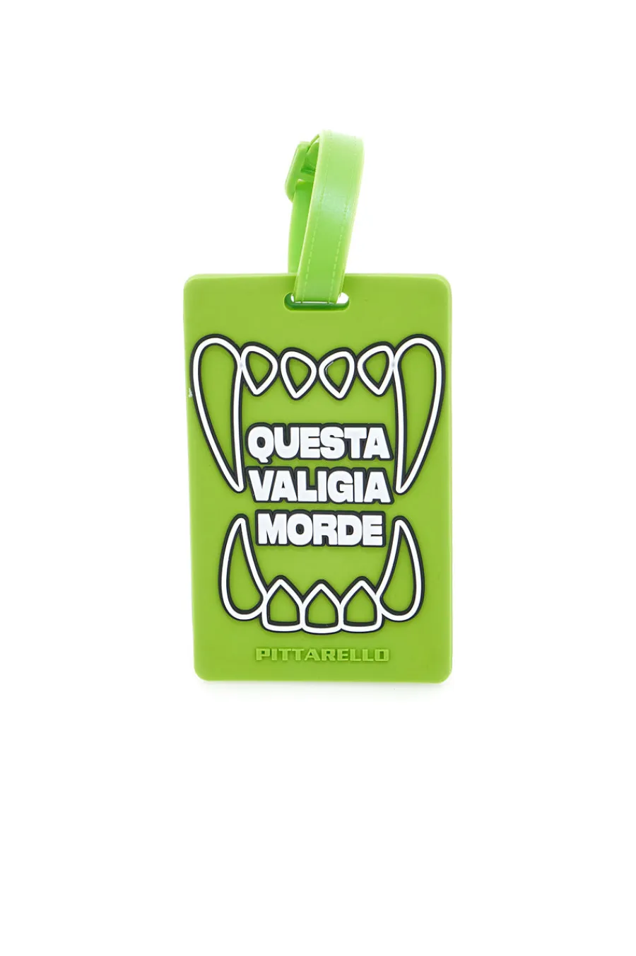PITTARELLO Tag per Valigia Verde "Questa Valigia Morde" NAMETAG 3