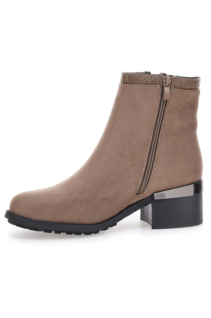 GMV farbene Stiefeletten mit Obermaterial in Wildlederoptik Gian Marco Venturi TR0304 TAUPE Outlet