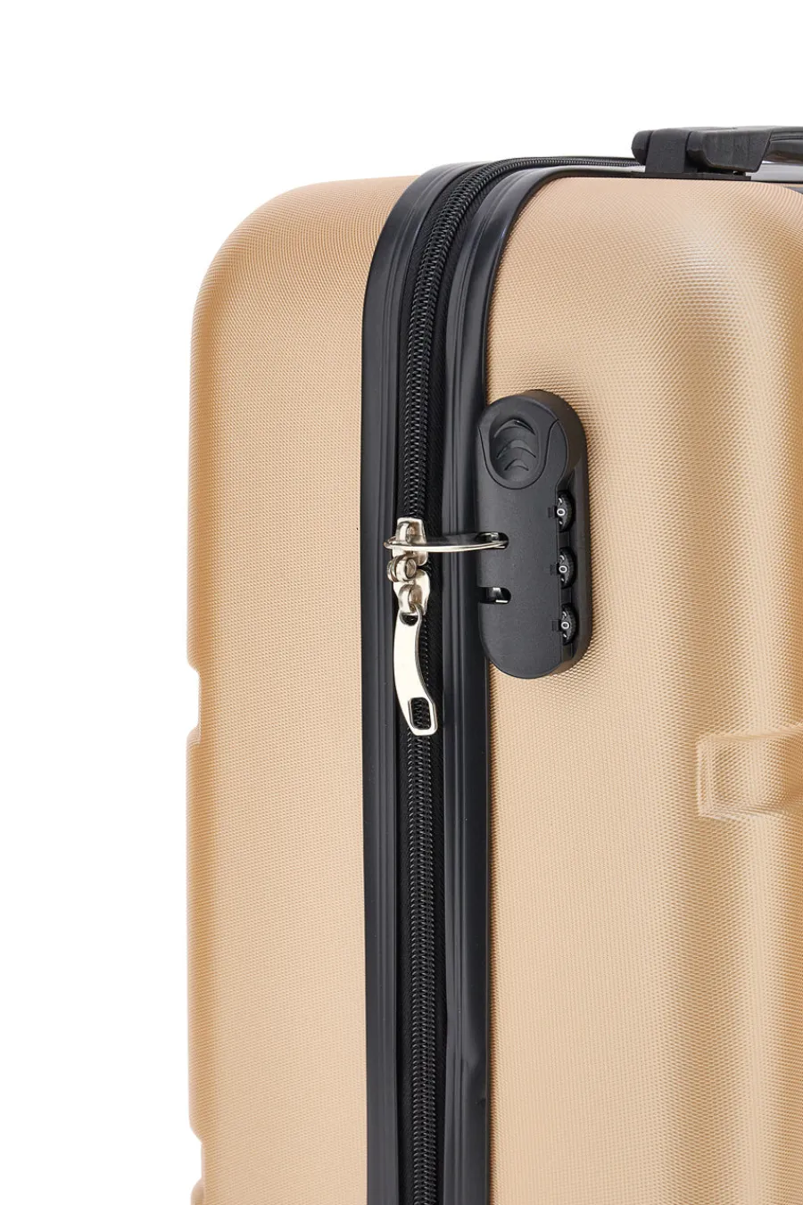 PRIMA RIGA Trolley beige dorato rigido 4 ruote PR143/P