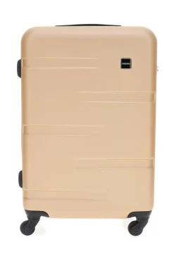 PRIMA RIGA Trolley beige dorato rigido 4 ruote PR143/G