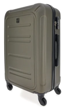PRIMA RIGA Trolley grande scuro rigido con ruote piroettanti PR161/G