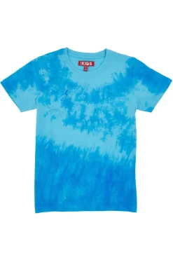 PITT KIDS T-Shirt Azzurra Effetto Tie-Dye PT-B-T-05035