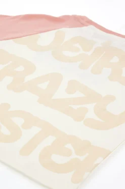 PITT KIDS T-shirt Beige e Rosa PT-K-T-7031