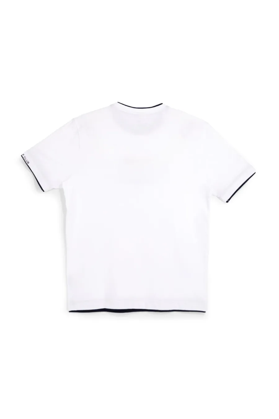 Uomo US GOLF CLUB T-shirt bianca con profii a contrasto in cotone Us gof TS1053