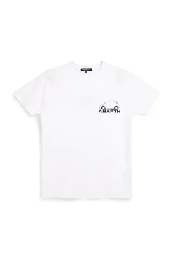Uomo ABARTH T-shirt bianca con stapa ogo AH017TE