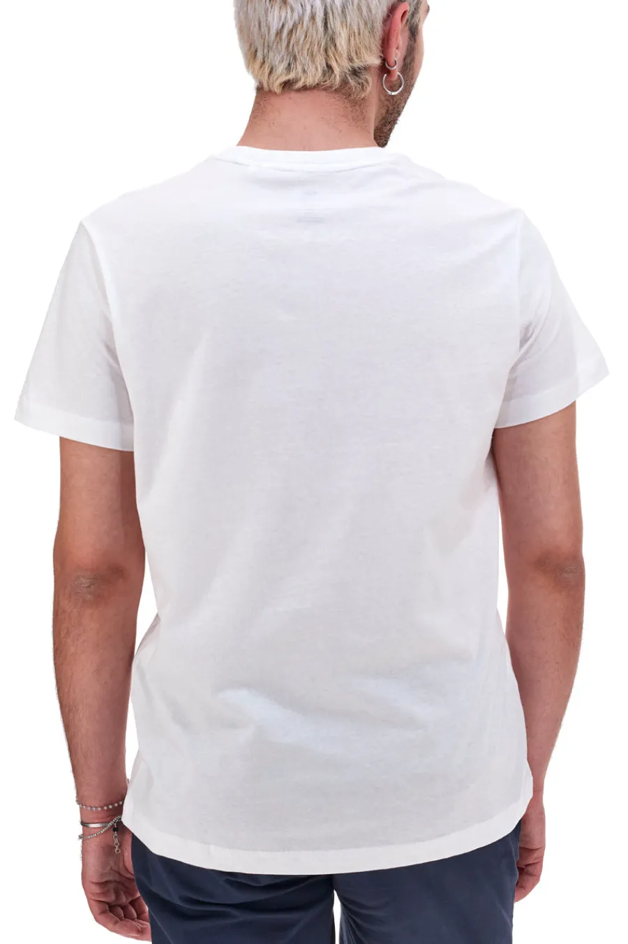 Uomo NO LIMITS T-Shirt Bianca con Stapa 049S24