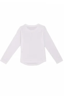 PITT KIDS T-Shirt Bianche a Maniche Lunghe Stampata PT-G-T-0505