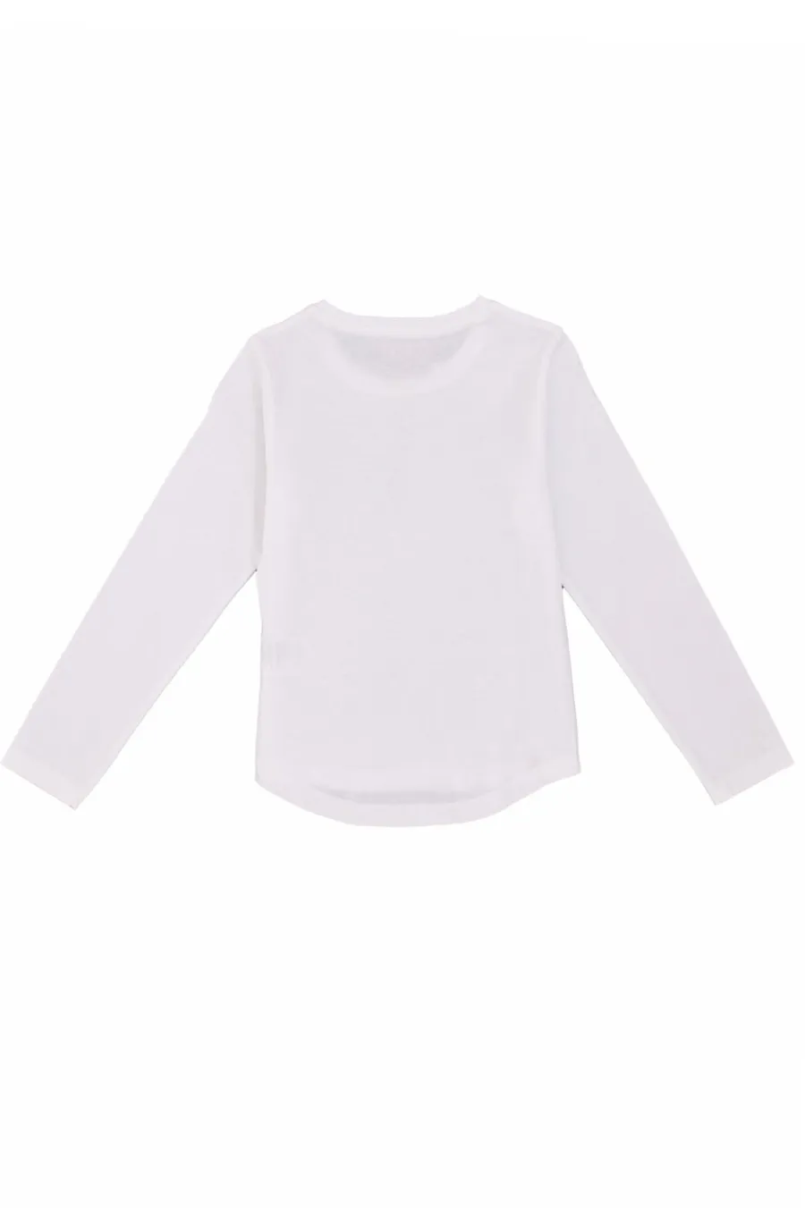 PITT KIDS T-Shirt Bianche a Maniche Lunghe Stampata PT-G-T-0505
