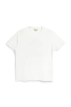 Uomo SEVENOAKS T-hirt bianco coo a V anica corta NBY702