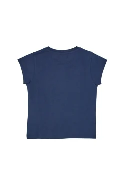 PITT KIDS T-Shirt Blu con Stampa con Glitter PT-G-T-05051