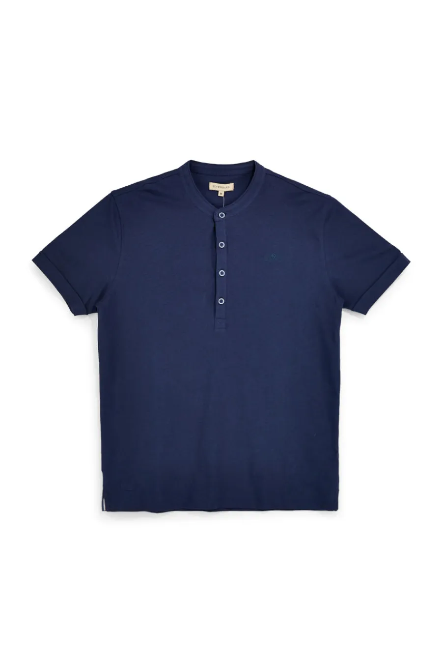 Uomo SEVENOAKS T-hirt bu girocoo bottoni tinta unita NBY1443