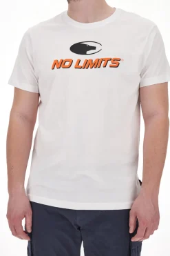 Uomo NO LIMITS T-shirt Girocoo Bianca con ogo Frontae NO ITIS ATS048S24