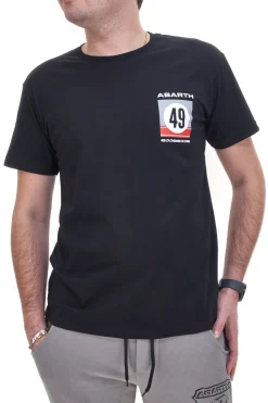 Uomo ABARTH T-hirt Girocoo Nera con ogo u Cuore AH24054