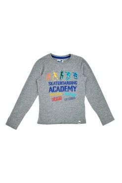 PITT KIDS T-shirt Manica Lunga 2034 Grigia Mélange