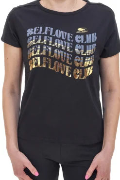 Donna NO LIMITS T-hirt Nera con tapa Frontae ABK00325