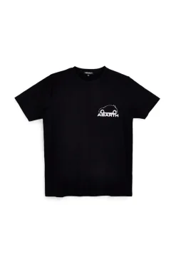 Uomo ABARTH T-shirt nera con stapa ogo AH017TE