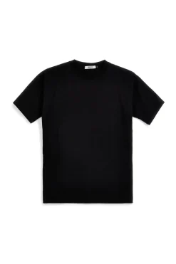 Uomo BOARDMAN T-hirt nera girocoo a aniche corte APHA10