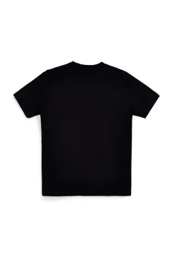 Uomo ABARTH T-shirt nera in cotone con ogo 01