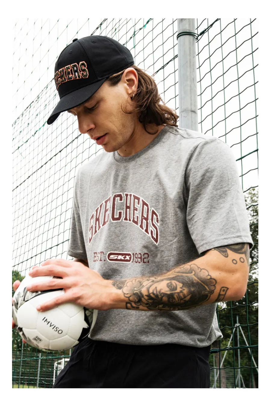 Uomo SKECHERS T-hirt Pretige Tee Grigia