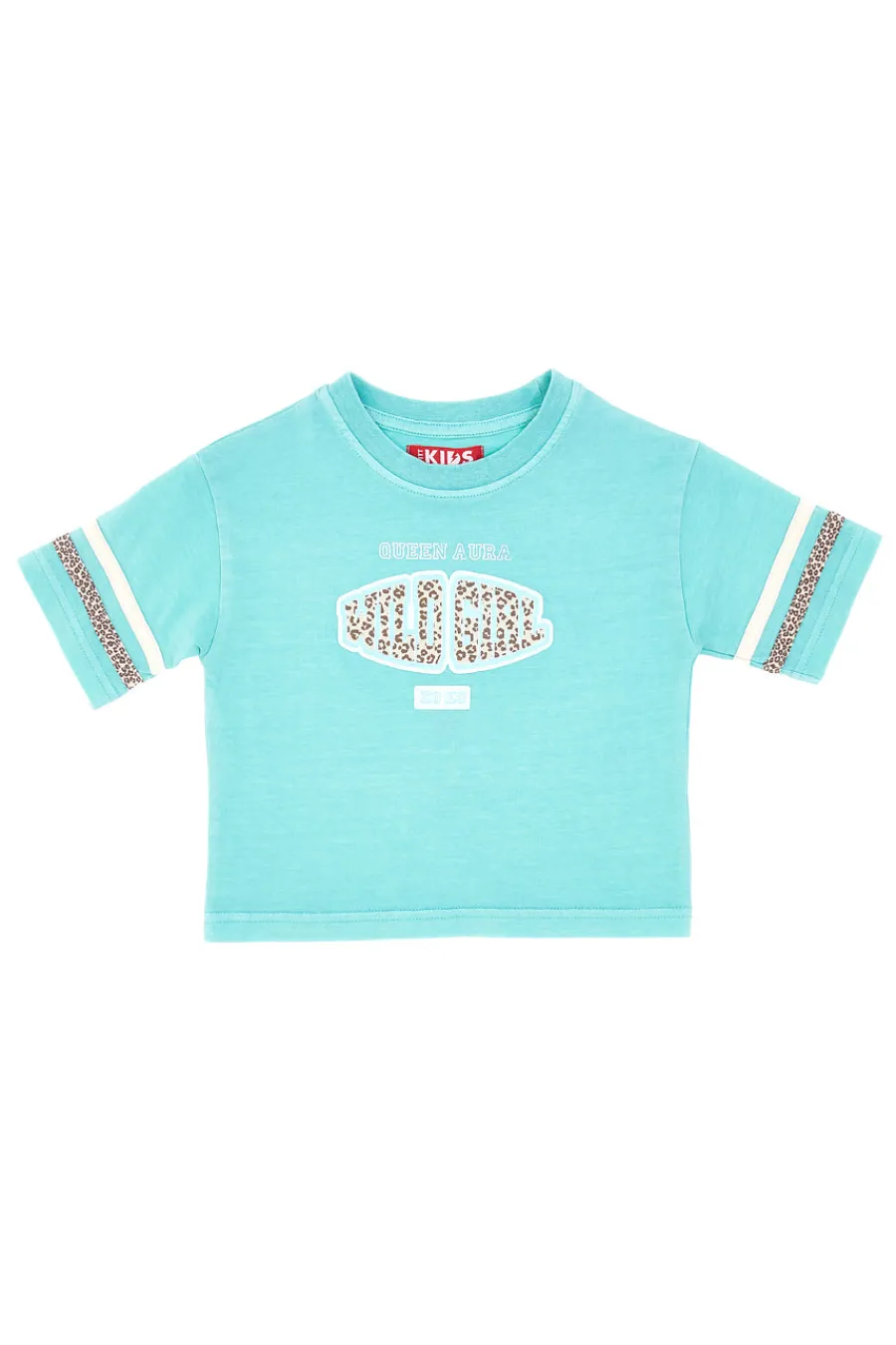 PITT KIDS T-shirt Verde Acqua Con Stampa PT-K-T-700