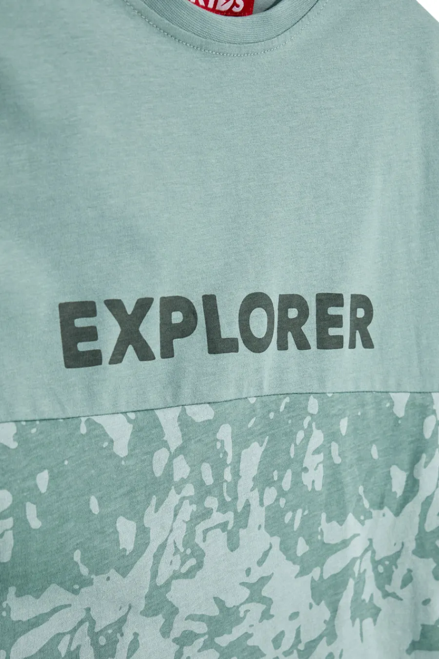 PITT KIDS T-shirt verde con stampa Explorer PT-B-T-90