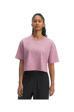 Donna UNDER ARMOUR – Riva – Kurz gechnittene T-hirt au chnetrocknender Bauwoichung in Roa