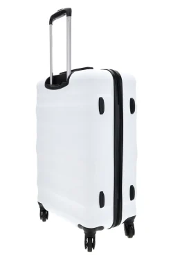 PRIMA RIGA Valigia Trolley Grande bianca rigida 4 ruote PR168/G
