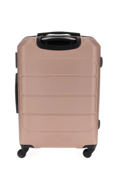 PRIMA RIGA Valigia trolley grande rosa con lucchetto integrato PR173/G
