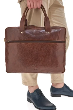 Donna NBG Ventiquattrore in Pelle 333-1 Marrone