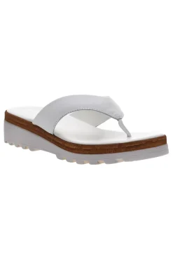 PITTARELLO e Flip-Flop-Hausschuhe, hergestellt in Italien, mit Obermaterial aus Leder, 66470811 WEIß Best