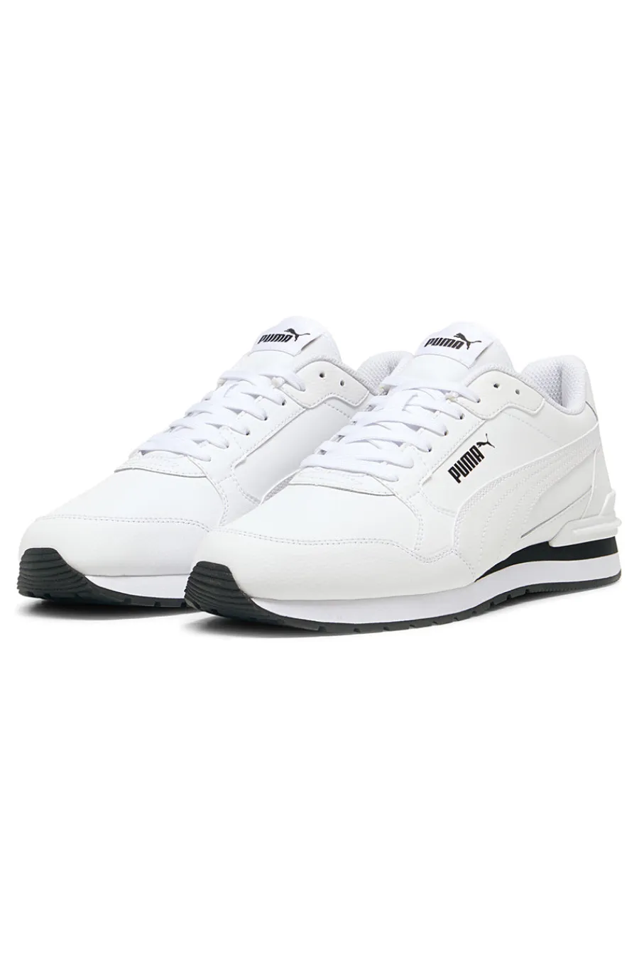 Uomo PUMA Weiße Ledersneakers ST Runner v4 L