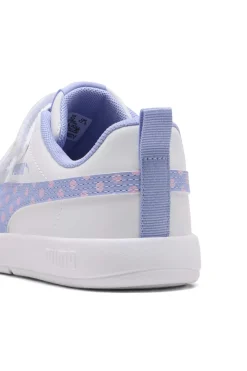 PUMA Weiße Pull-on Schuhe Courtflex V3 Dotty V PS