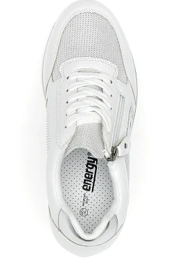 ENERGY e Sneakers mit Keilabsatz und seitlichem Reißverschluss E45 WEIß