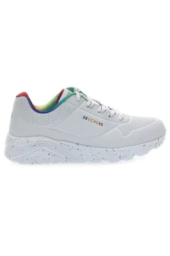 Donna SKECHERS e Sneakers mit Regenbogen-Sprenkelsohle Uno Lite Rainbow Speckle