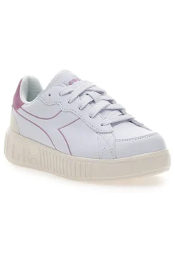 DIADORA Weiße Sneakers mit rosa Details und hoher Sohle Game Step Tutu PS