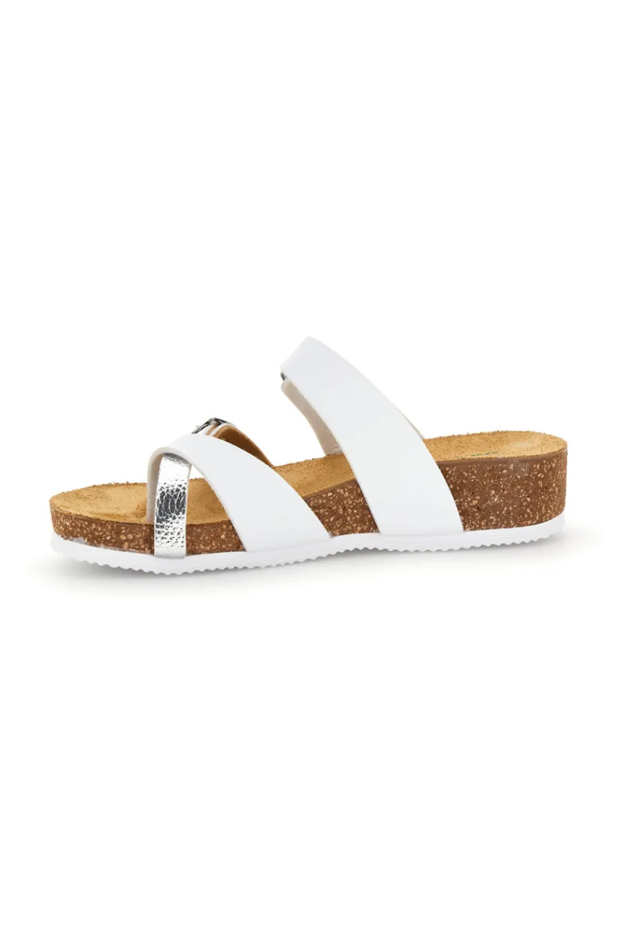 PITTARELLO ECO silberne Hausschuhe mit echter Ledersohle 293A312SR WEIß Sale