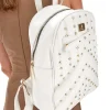 Donna LANCETTI Zaino Bianco Con Borchie Oro Clash 260-3