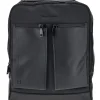 Uomo RENATO BALESTRA Zaino Nero in Tessuto con Tasche Frontali e Scomparto Porta PC COB 61991/L/SRBU7