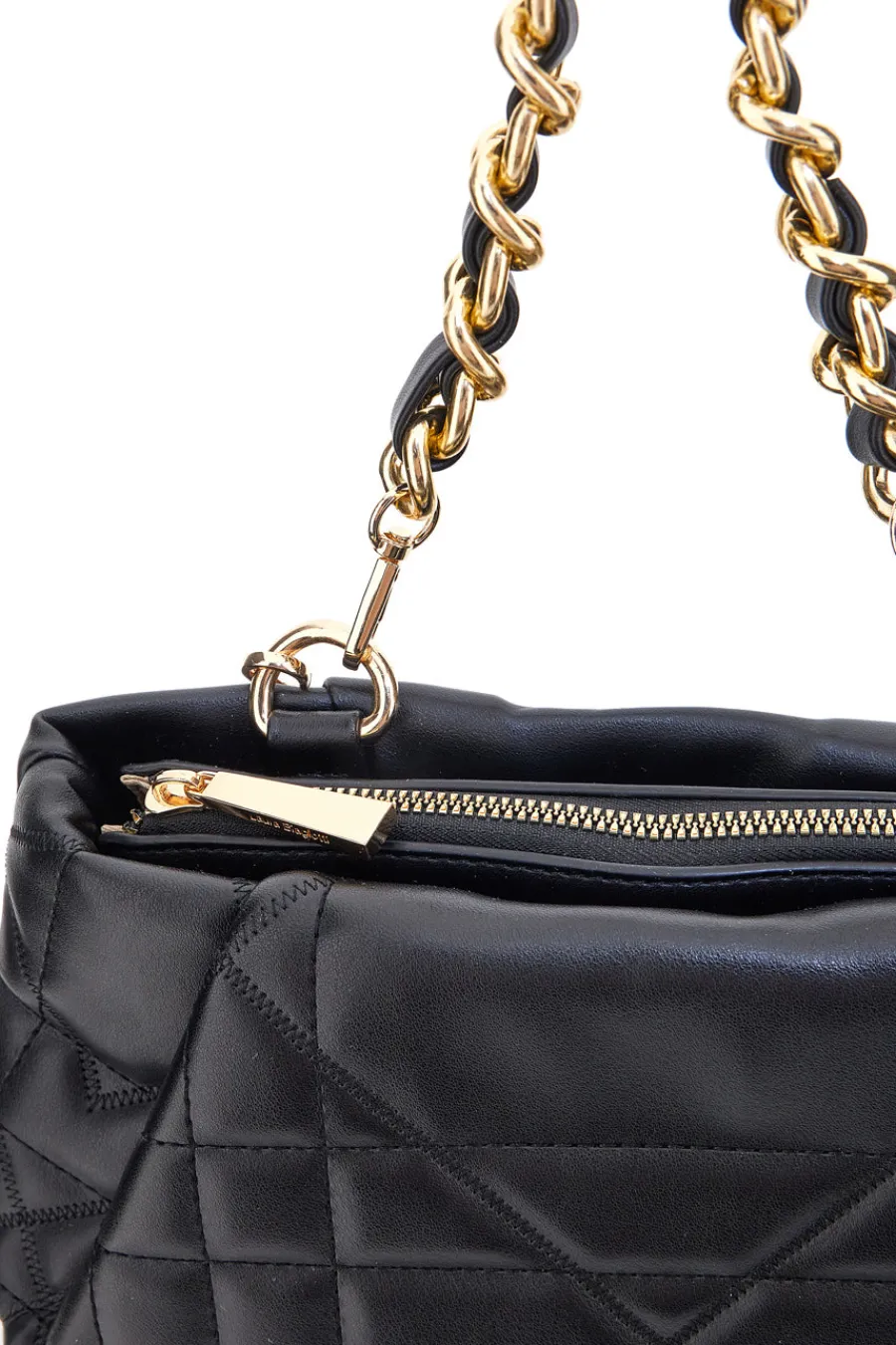 Donna LAURA BIAGIOTTI Zaino nero trapuntato con catena LB25W-261-3